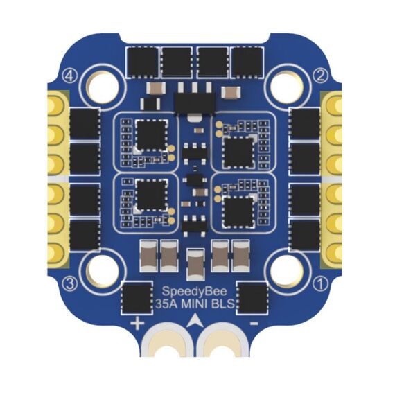 Регулятор оборотов SpeedyBee BLHeli_S 35A Mini 4в1 20x20, Комплектация: регулятор оборотов, изображение 2в магазине iDrone Регулятор оборотов SpeedyBee BLHeli_S 35A Mini 4в1 20x20, Комплектация: регулятор оборотов, изображение 2