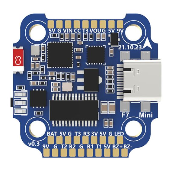 Полетный контроллер SpeedyBee F7 Mini 20x20, Комплектация: полётный контроллер