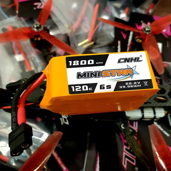 Аккумулятор CNHL Ministar 1800мАч 6S 120C LiPo (XT60), изображение 6