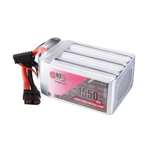 Аккумулятор GNB 1550мАч 6S 130C LiPo (XT60), изображение 2