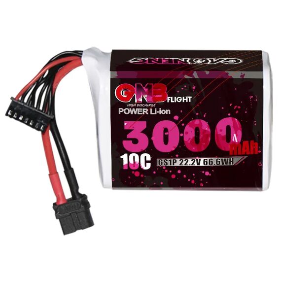 Аккумулятор GNB 3000мАч 6S1P 30A Li-ion (ячейки SONY/Murata 18650 VTC6) (XT60)