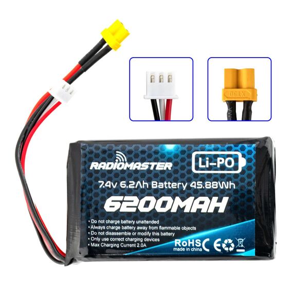 Аккумулятор RadioMaster 2S 6200mAh 7.4v, изображение 3