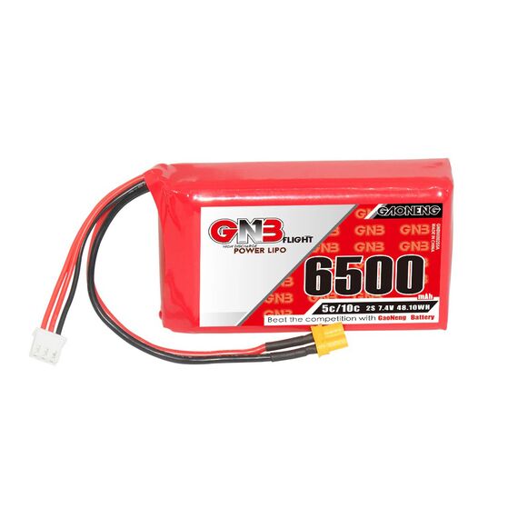 Аккумулятор GNB 6500мАч 2S 5C LiPo для Radiomaster Boxer (XT30), изображение 3