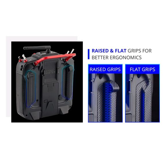 Аппаратура управления RadioMaster TX16S Mark II Max (Carbon fiber red / ELRS / Hall v4.0), изображение 3