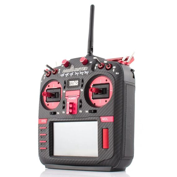 Аппаратура управления RadioMaster TX16S Mark II Max (Carbon fiber red / ELRS / Hall v4.0), изображение 2
