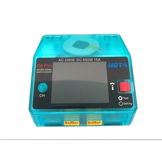 Зарядное устройство HOTA D6 Pro, Цвет: Clear Blue