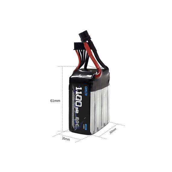 Аккумулятор GEPRC 6S 1100mAh 60C LiHV (XT30), изображение 4в магазине iDrone Аккумулятор GEPRC 6S 1100mAh 60C LiHV (XT30), изображение 4