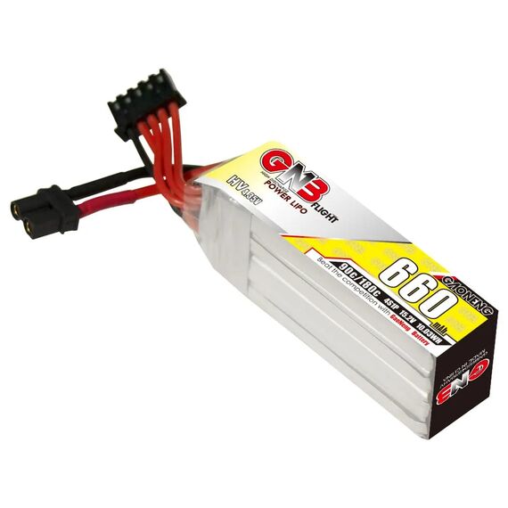 Аккумулятор GNB 4S 660mAh 90C 15.2V LiHV (Long type, XT30), изображение 2