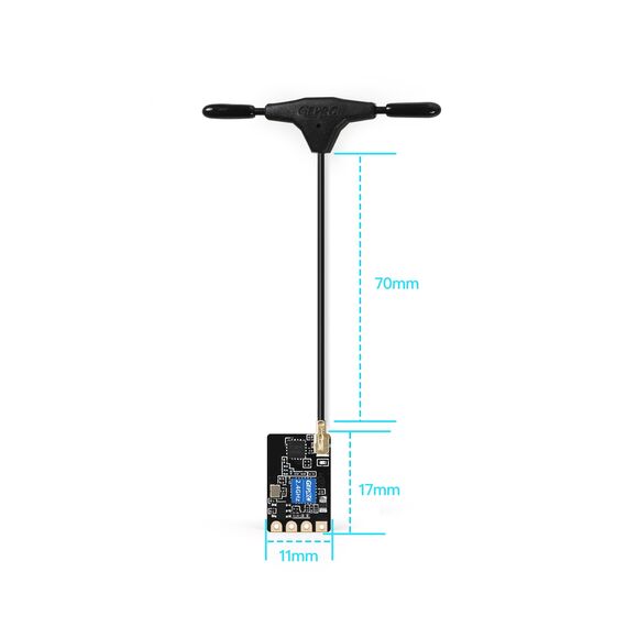 Приемник GEPRC ELRS Nano 2.4G PA100, изображение 5