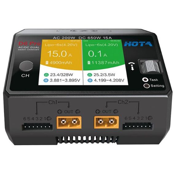 Зарядное устройство HOTA D6 Pro, Цвет: Black, изображение 2