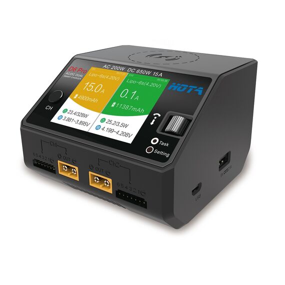 Зарядное устройство HOTA D6 Pro, Цвет: Black, изображение 3