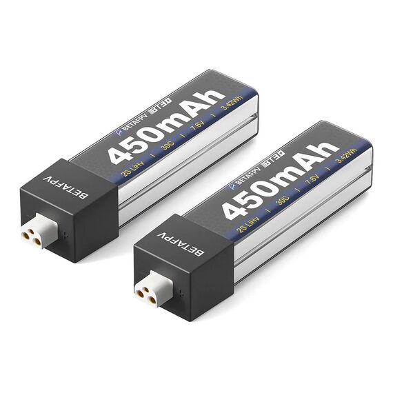 Аккумуляторы BETAFPV 2S 450mAh 30C LiHV (BT3.0) (2 шт)