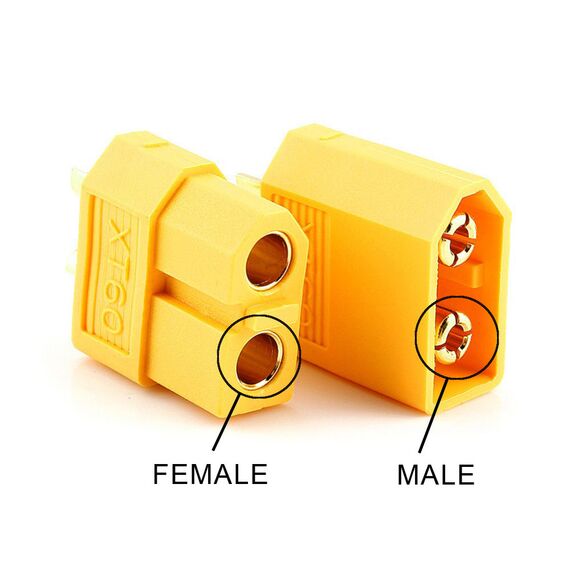 Разъем XT60 (Amass) (male), Разъем: XT60, Версия: male (папа), изображение 4