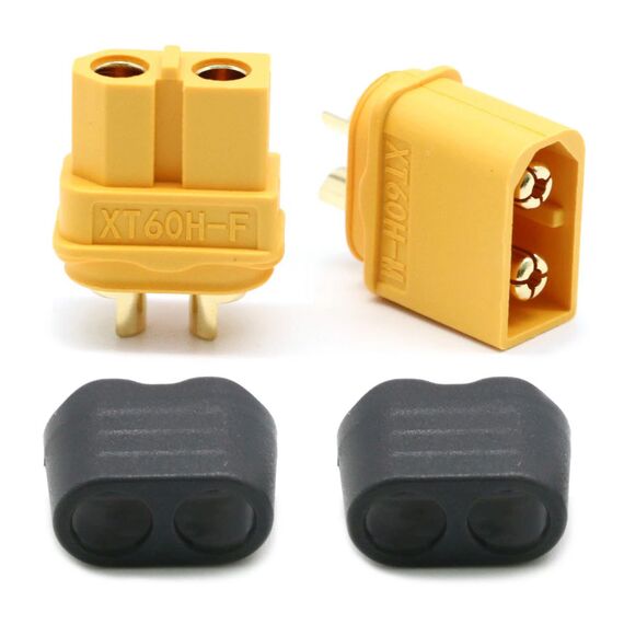 Разъем AMASS XT60H, Разъем: XT60H, Версия: female (мама), изображение 3