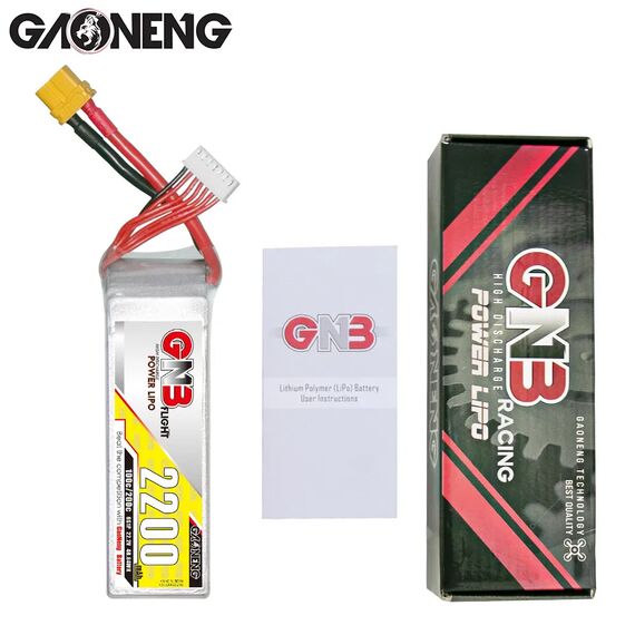 Аккумулятор GNB 6S 2200mAh 100C LiPo (XT60), изображение 4