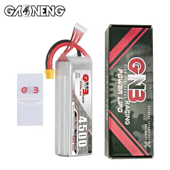 Аккумулятор GNB 6S 4500mAh 120C LiPo (XT60), изображение 3