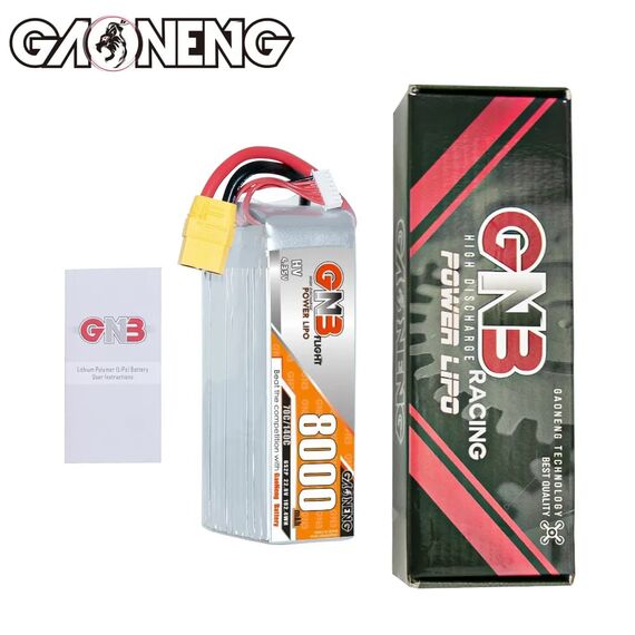 Аккумулятор GNB 6S 8000mAh 70C 22.2V LiPo (XT90), изображение 5