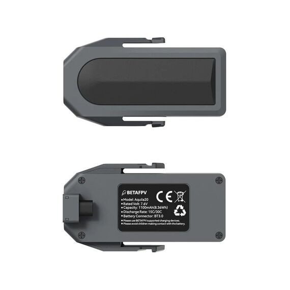 Аккумуляторы BETAFPV Aquila20 2S 1100mAh 15C LiHV (BT3.0, 2шт), изображение 2