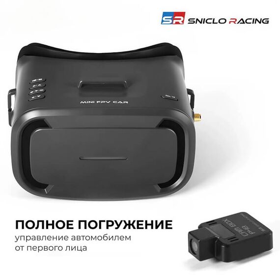 FPV радиоуправляемая машинка Sniclo SNT MG034 Police Car 1:43 с камерой и очками, изображение 4