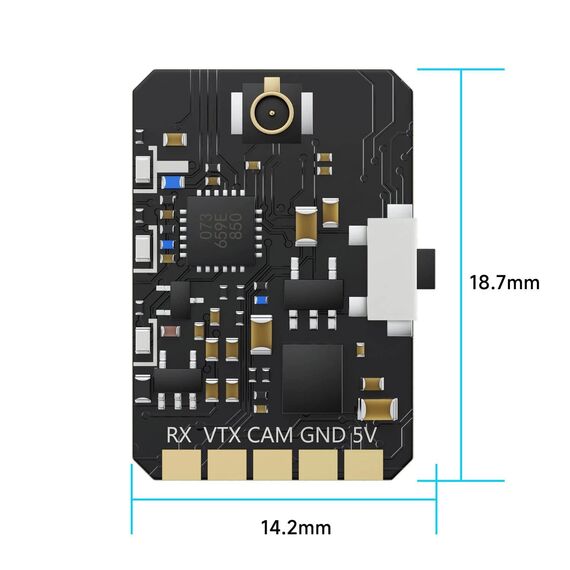 Видеопередатчик GEPRC RAD Tiny 5.8G 400mV, изображение 6