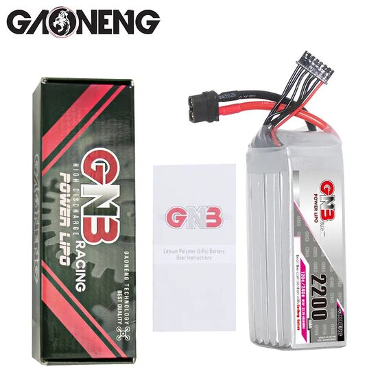 Аккумулятор GNB 6S 2200mAh 120C LiPo (XT60), изображение 3