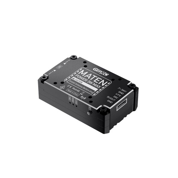 Видеопередатчик GEPRC MATEN 5.8G 3W PRO v2 (MMCX), изображение 3