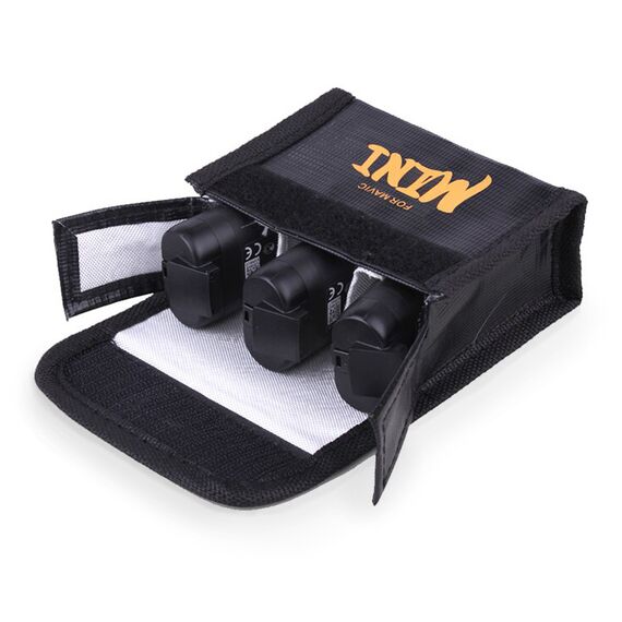 Огнеупорный чехол для трех аккумуляторов DJI Mavic Mini / Mini 2 / Mini SE / Mini 2 SE (SunnyLife), Версия: для 3 аккумуляторов