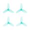 Пропеллеры HQProp 31mm 3-лопастные Ultralight 1,0мм (2CW + 2CCW), Цвет: Cyan