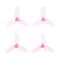 Пропеллеры HQProp 31mm 3-лопастные Ultralight 1,0мм (2CW + 2CCW), Цвет: Pink